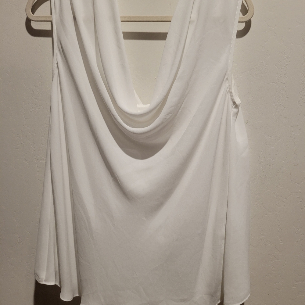 BCBG Maxazria Sleeveless Cowl Blouse